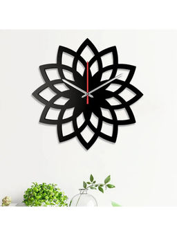 Dekorstation - Black Anna Engineered Wood Wall Clock