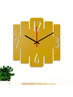 Dekorstation - Yellow Armin Engineered Wood Wall Clock