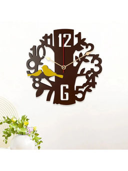 Dekorstation - Brown Agust Engineered Wood Wall Clock