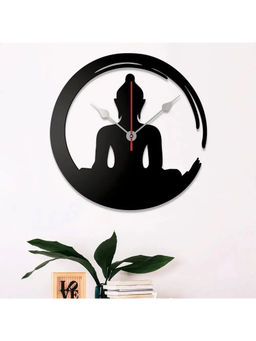 Dekorstation - Black Alvaro Engineered Wood Wall Clock