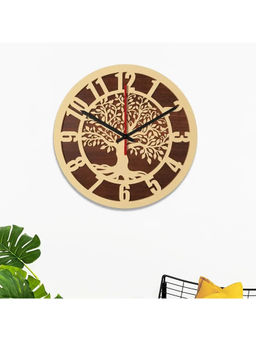Dekorstation - Brown Amenhotep Engineered Wood Wall Clock