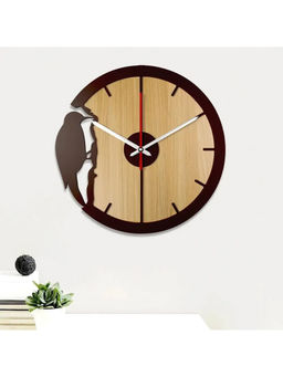 Dekorstation - Beige Akl Engineered Wood Wall Clock