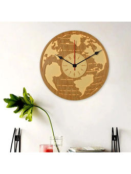 Dekorstation - Beige Amen Engineered Wood Wall Clock