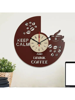 Dekorstation - Brown Adofo Engineered Wood Wall Clock