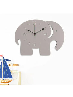 Dekorstation - Grey Amr Engineered Wood Wall Clock
