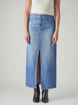Levi's - Women'S Blue Solid Skirt