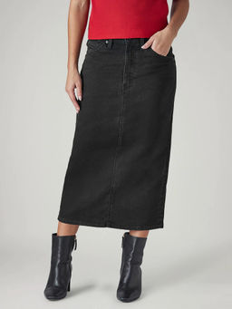 Levi's - Women'S Black Solid Skirt
