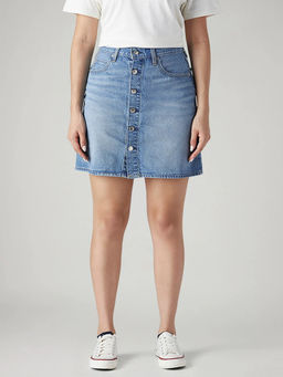 Levi's - Women'S Blue Solid Skirt