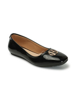 ELLE - Womens Black Color Solid Comfortable Party Wear Flats