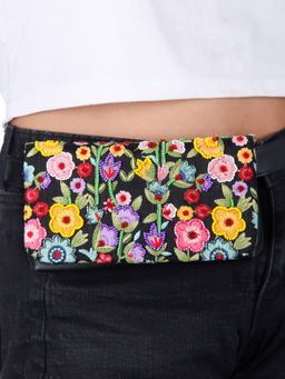 The Purple Sack - Floral Belt Sling Bag