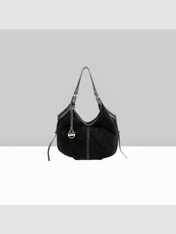 LODIS - Black Lacey Lather Tote Bag