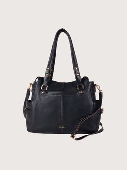 LODIS - Black Farley Lather Satchel
