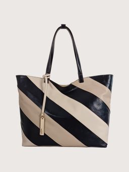 LODIS - Black Katherine Lather Tote Bag