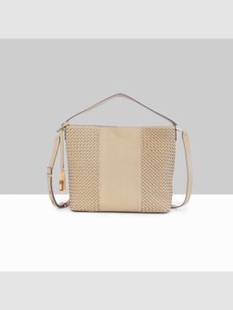 LODIS - Beige Venice Hobo Lather Sling and Cross Bags
