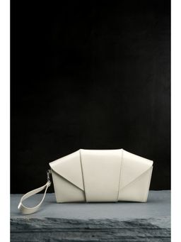Perona - Ella White Evening Clutch