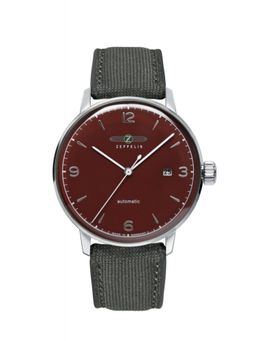 Zeppelin - Mens Automatic Watch with Date and Sea Plastic Strap (M)