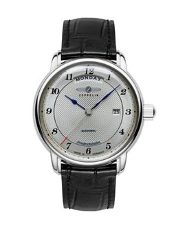 Zeppelin - Mens Watch Automatic with Weekday Display and Leather Strap (M)