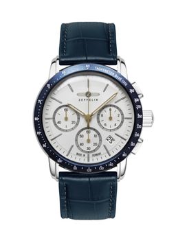 Zeppelin - Mens Quartz Chronograph with Leather Strap (M)