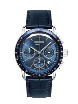 Zeppelin - Mens Quartz Chronograph with Leather Strap (M)