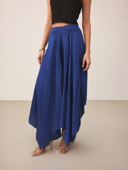Ritu Kumar - Blue Solid/Plain Pant