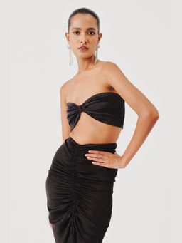 AROKA - Black Mystery Bandeau Top