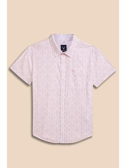 Allen Solly - Boys Pink Print Casual Shirt