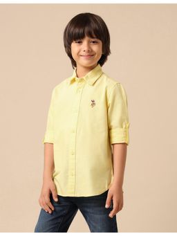 U.S. POLO ASSN. - Boys Solid Oxford Shirt