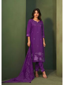 Autumnlane - Purple Amiya Purple Kurta with Pant & Dupatta (Set of 3)