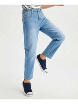 Arias by LARA DUTTA - Boys Blue Cotton Washed Jeans