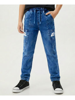 Arias by LARA DUTTA - Boys Blue Cotton Washed Stretchable Jeans