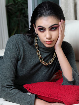 Odette - Chunky Chain Gold Tone Necklace