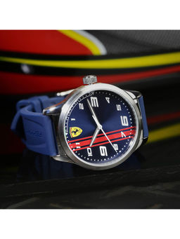 Scuderia Ferrari - Navy Blue Dial Round Analog Watch-0810016