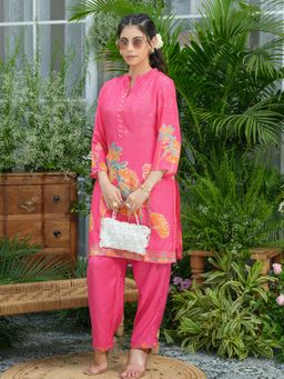 Autumnlane - Pink Palash Candy Premium Co-Ord Set