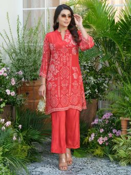 Autumnlane - Red Palash Crimson Co-Ord Set