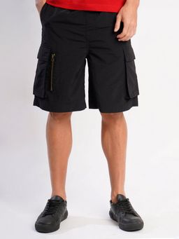 Bene Kleed - Men Grey Nylon Solid Shorts