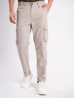 Bene Kleed - Men Beige Regular Fit Cargos