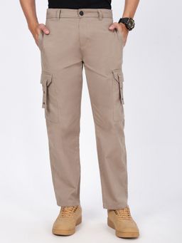 Bene Kleed - Men Brown Relaxed Fit Cargos
