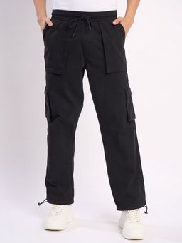 Bene Kleed - Men Black Drawstring Cargos