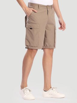 Bene Kleed - Men Brown Cotton Solid Shorts