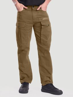 Bene Kleed - Men Brown Relaxed Fit Cargos