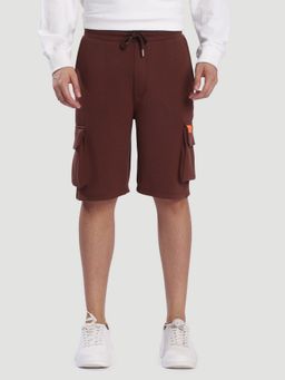 Bene Kleed - Men Brown Rayon Solid Shorts