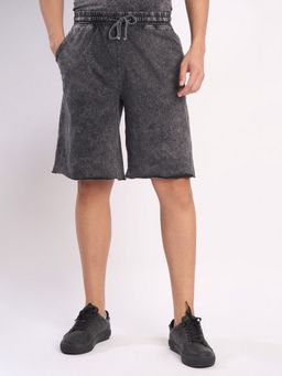 Bene Kleed - Men Grey Cotton Solid Shorts