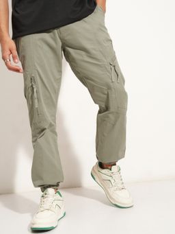 HIGHLANDER - Men Relaxed Fit Cargo Styles Cotton Joggers