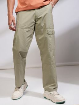 HIGHLANDER - Men Rib Stop Dobby Beige Cargos