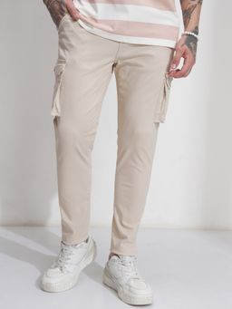 HIGHLANDER - Men Comfort Beige Cargos