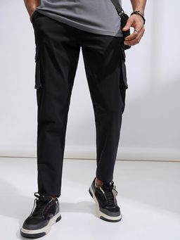 HIGHLANDER - Men Straight Fit Black Cargos