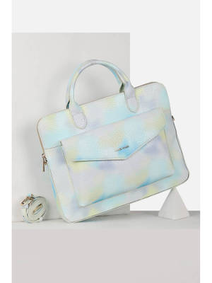Buy Allen Solly Women Light Blue Casual Laptop Bag Online