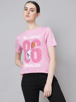 Free Authority - Official Peanuts Printed Relaxed Fit T-Shirt