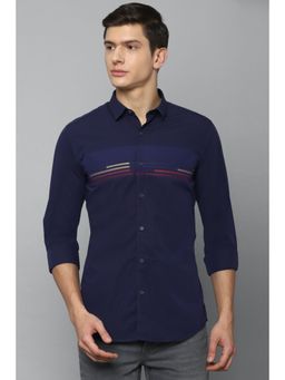 Louis Philippe - Navy Blue Casual Shirts
