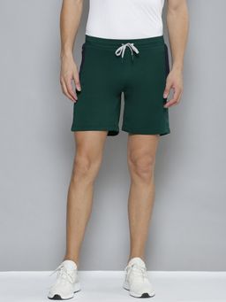Alcis - Men Green Solid Slim Fit Training Or Gym Sports Shorts